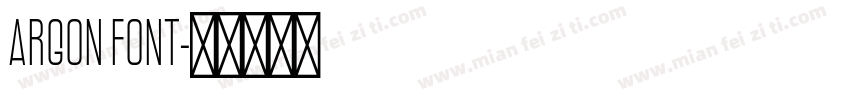 Argon Font字体转换